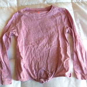 Tie front long sleeve